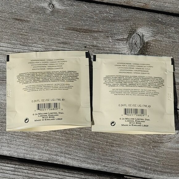 JO MALONE LONDON ENGLISH PEAR & FREESIA BODY CREAM samples x2 7ml Each BNIP - Picture 4 of 4